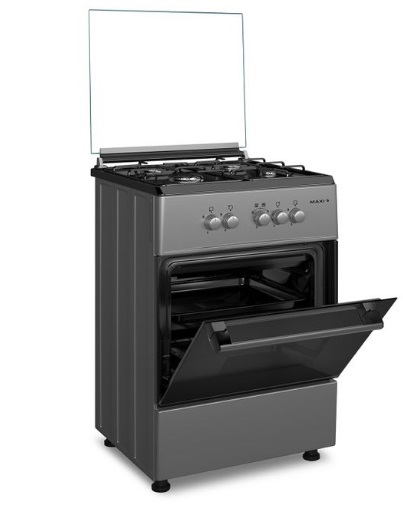 Maxi 60*60 4 Burner Gas Cooker Basic Black Gray