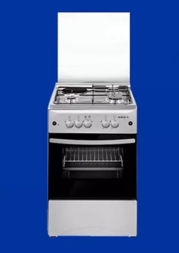Maxi Gas Cooker 50x50 CM (3+1) Burners Inox
